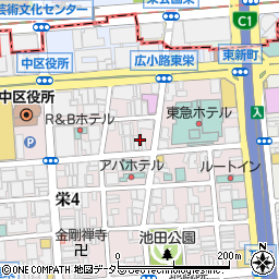 愛知県名古屋市中区栄4丁目4-9周辺の地図