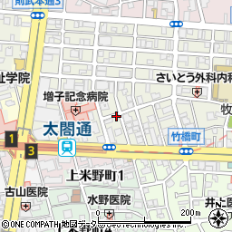 リパーク名古屋竹橋町駐車場周辺の地図