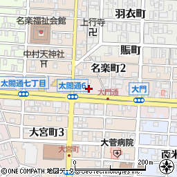 中日新聞　中村加藤新聞店周辺の地図