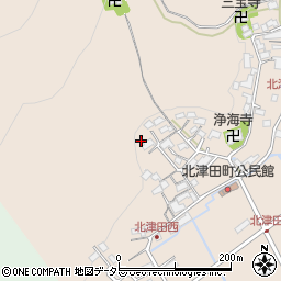 滋賀県近江八幡市北津田町周辺の地図