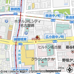 ヤマハ名古屋ホール周辺の地図