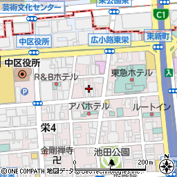 愛知県名古屋市中区栄4丁目4周辺の地図