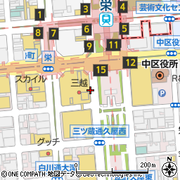 コンパル 栄西店周辺の地図