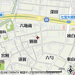 愛知県あま市七宝町桂猶猪1450-1周辺の地図