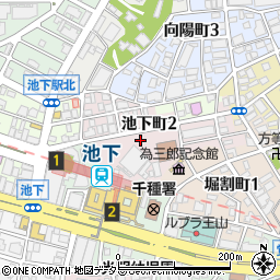 愛知県名古屋市千種区池下町2丁目周辺の地図