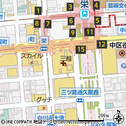 ミキハウス名古屋三越店周辺の地図