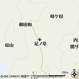 愛知県豊田市新盛町足ノ草周辺の地図