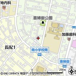 愛知県長久手市喜婦嶽1112周辺の地図