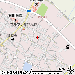 滋賀県愛知郡愛荘町蚊野1525-2周辺の地図