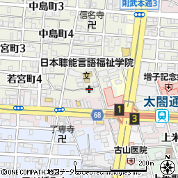 愛知県名古屋市中村区若宮町2丁目周辺の地図