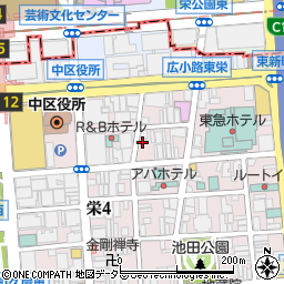 愛知県名古屋市中区栄4丁目4-25周辺の地図