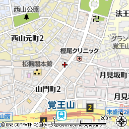 愛知県名古屋市千種区山門町周辺の地図