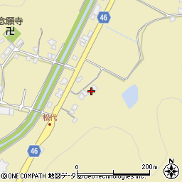 島根県大田市久利町松代71周辺の地図