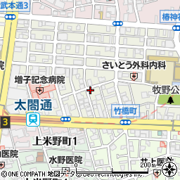 愛知県名古屋市中村区竹橋町2213周辺の地図