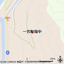 兵庫県宍粟市一宮町福中周辺の地図
