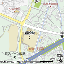 富士市立岩松中学校周辺の地図