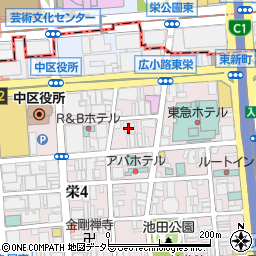 YATA 栄店周辺の地図