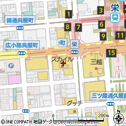 麺家 神明 栄スカイル店周辺の地図