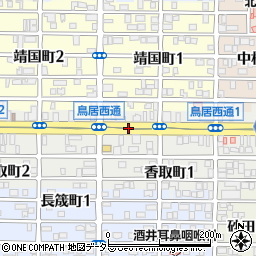 愛知県名古屋市中村区鳥居西通周辺の地図