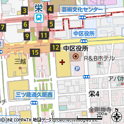 ザロイヤルパークホテルアイコニック名古屋周辺の地図