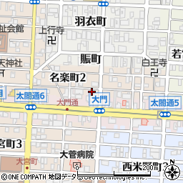 愛知県名古屋市中村区名楽町2丁目74周辺の地図