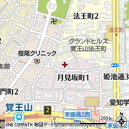 愛知県名古屋市千種区月見坂町1丁目3周辺の地図