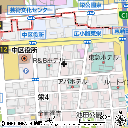 愛知県名古屋市中区栄4丁目4-1周辺の地図