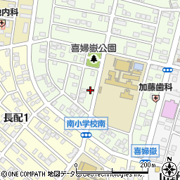 愛知県長久手市喜婦嶽1105周辺の地図