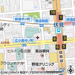 みずほ銀行名古屋支店周辺の地図