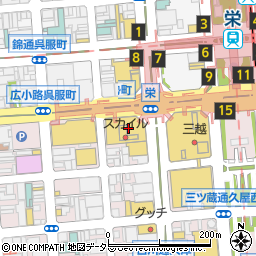 そじ坊　名古屋栄スカイル店周辺の地図