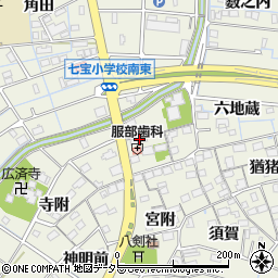 愛知県あま市七宝町桂郷内周辺の地図