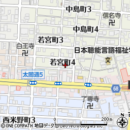 愛知県名古屋市中村区若宮町4丁目42周辺の地図