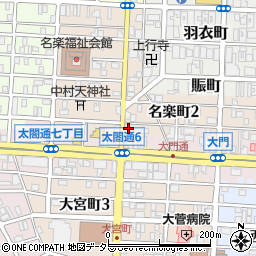 愛知県名古屋市中村区名楽町2丁目50周辺の地図