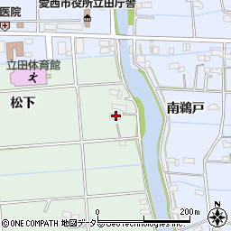 愛知県愛西市小茂井町松下40周辺の地図