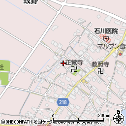 滋賀県愛知郡愛荘町蚊野1638周辺の地図