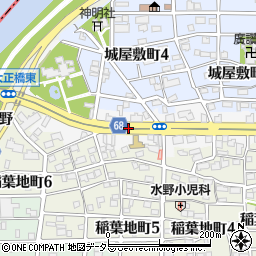 愛知県名古屋市中村区稲葉地本通周辺の地図
