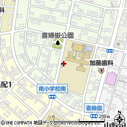 愛知県長久手市喜婦嶽周辺の地図