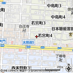 愛知県名古屋市中村区若宮町4丁目周辺の地図