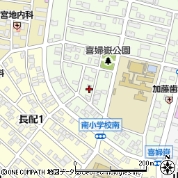 愛知県長久手市喜婦嶽1209周辺の地図