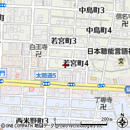 愛知県名古屋市中村区若宮町4丁目46周辺の地図