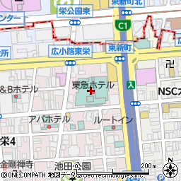 名古屋東急ホテル周辺の地図