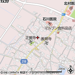 滋賀県愛知郡愛荘町蚊野1662周辺の地図