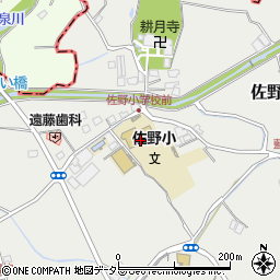 佐野放課後児童クラブ周辺の地図