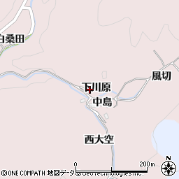 愛知県豊田市西樫尾町（下川原）周辺の地図