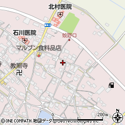 滋賀県愛知郡愛荘町蚊野1523周辺の地図