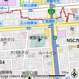 名古屋東急ホテル　雅の間周辺の地図