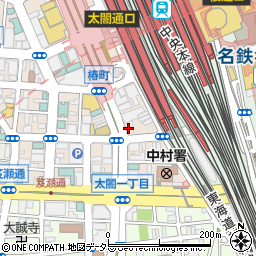 秋田学園名駅ビル周辺の地図