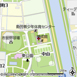 愛知県津島市中一色町中山周辺の地図
