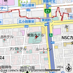 名古屋東急ホテル　ヴェルサイユ周辺の地図