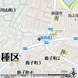 愛知県名古屋市千種区猫洞通周辺の地図